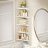 Set 5,Floating Love-KANKEI Corner Shelf Wall Mounted of Shelves for Storage,Rustic Wood Hanging Wall Shelves