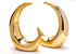 Dawbun 2 Pieces Gold Small Animal Statue Moon Statue Decor Modern Style Ceramic