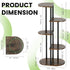 Korrie Home 5 6 Tiered Plant Stand Indoor, Tall Tier Potted Wooden Plant Shelf for Multiple Flower Plants, Multi Corner