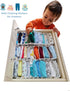 Drawer Organizer for Baby Clothes, Accordion Drawer Dividers Organizers, Storage Box for Onesies, Underwear, Socks, Set