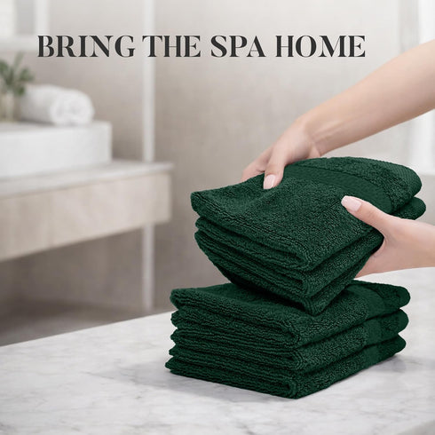 12 Pack 100% 12 12 Inches, 550 RIVERSIDE Premium Cotton Face Wash Cloths, x Soft & Absorbent Face Towels for Bathroom