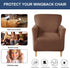 1-Piece HAOYONG Banquet Armchair Slipcover Stretch Velvet Chair Covers Armchair Sofa Covers Soft Arm Chair Cover