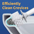 2 Pack Set BOOMJOY Toilet Bowl Brush and Holder, Toilet Brush and Holder with Dense Bristles for Bathroom Deep