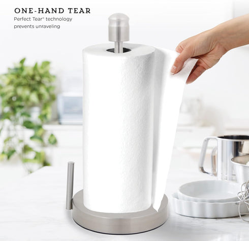 Kamenstein Perfect Tear Paper Towel Holder, 13-Inch, Silver