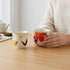 Set 2, 6.8 oz Mino Ware Japanese Tea Cups, Matcha Cups, Ceramic Tea cups, Asian Tea Cups, Japanese Pottery