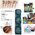 Bamboo Utensils for Eating - Reusable Wooden Travel Flatware Set, 9 Pcs with Case