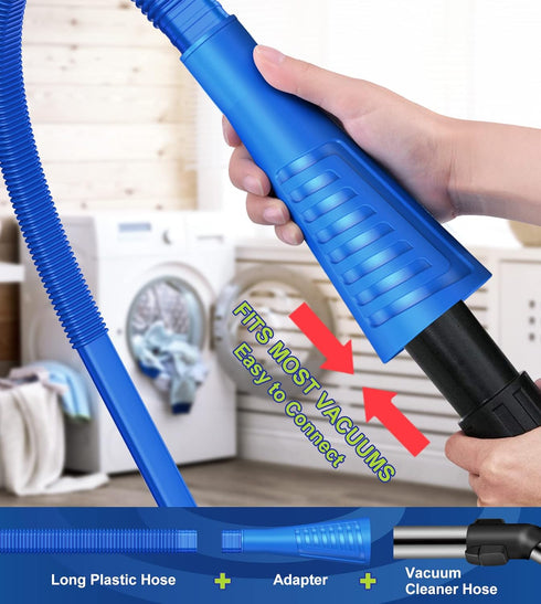 Sealegend 2 Pieces Dryer Vent Cleaner Kit with Lint Brush Vacuum Hose Attachment for Power Washer and Dryer Vent