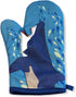 Shark Puppet Hand Oven Mitt, Ocean Fish Graphic Novelty Kitchen Accessories, Funny Graphic Kitchenwear