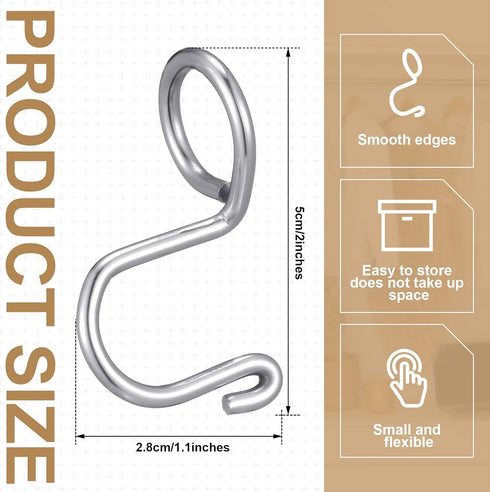 Sosation 45 Pcs Clothes Hanger Connector Hooks Metal Hanger Extender Hooks Mini Cascading Hanger Hook Metal Outfit Hanger Extender Clips for Velvet Plastic Wooden Closet Space Saving by Sosation