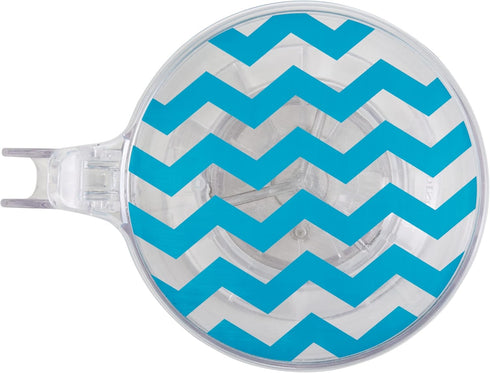 BonJour Coffee and Tea BPA-Free Plastic Smart Brewer, 19.5-Ounce, Blue Chevron,Aqua by BonJour