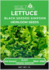 4 NatureZ Edge Lettuce Seeds for Planting, Popular Varieties Non-GMO Heirloom Seeds, Red Romaine, Bibb Butter, Black