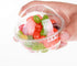 Golden Apple, 3.5oz-30sets Clear Plastic Cups for Ice Cream, Snack Bowl with Dome Lids