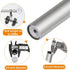 TONIAL Curtain Rods: 32 to 58 Inch Telescoping Decorative Drapery Rod with Acrylic Diamond Finial, Nickel Finish