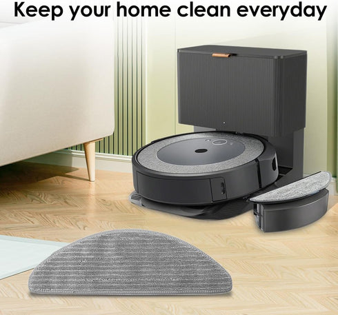 Vacuum Accessories Kit for iRobot Roomba Combo i5, i5+, j5, j5+ - 8 Mop Pads Included