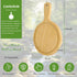 7" Mini Pine Wood Cutting Board with Handle, Small Wooden Round Serving Board for Pizza, Bread, Fruit