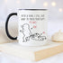 YouNique Designs 8 Year Anniversary Mug, 11 Ounces, Funny 8th Coffee Mug for Him and Her, Black Handle, 1 Count