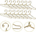 20pcs Miniature Doll Suit Hangers - Iron Wire Doll Clothes Hangers for Small House Wardrobe Ornaments