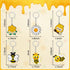 ZAUGONTW 48 Pcs Bee Keychain, Bee Party Favors and Decorations for Baby Shower or Birthday