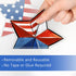 Mfault Memorial Day Land of The Free Window Clings, 9 Sheets 4th of July Military Soldier Boots Decals