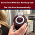 Fermenting Lids Kit for Wide Mouth Mason Jars, 4 Waterless Airlock Lids, Easy Grip with Oxygen Pump, Tracks Ferment Date