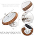 Espresso Lens Reflective Mirror Flow Rate Observation Tool, Wooden Base Magnetic Cafe Machine Accessory for Home Barista