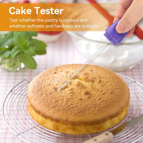 Cake Tester Needle, Reusable Stainless Steel Cake Testing Probe Stick for Baking Tools, Cupcake, Bread, Biscuit