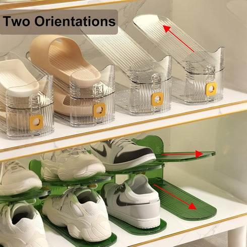 Copidrum 12Pack Closet Closet Shoe Slots Organizer for Shoe Stacker Shoe Rack Organizer for Space Saver Storage Shoe