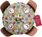 Covers For The Home Deluxe Elastic Edged Flannel Backed Vinyl Fitted Table Cover - All-Over Leaves Pattern, Fits Tables