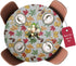 Covers For The Home Deluxe Elastic Edged Flannel Backed Vinyl Fitted Table Cover - All-Over Leaves Pattern, Fits Tables