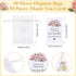 Qinyoung 50 Sets Bridal Shower Tea Party Favors for Guests Party Heart Infuser Spoon Steeper for Loose Tea with Thank