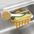 TAILI Sponge Holder for Kitchen Sink with Strong Suction Cup, Rustproof Aluminum
