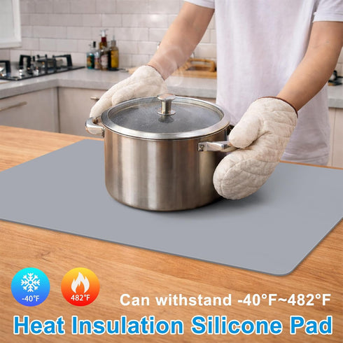 Counter 27.5 16.5 Inch, 2mm Counter AECHY Silicone Mats for Kitchen x Thick Multipurpose Silicone Mat Thick Heat