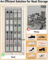 2 Pack, 24 4 Closets, dodowin Over the Door Shoe Organizers, Each with Deep Mesh Pockets & Metal Hooks, Over The Door