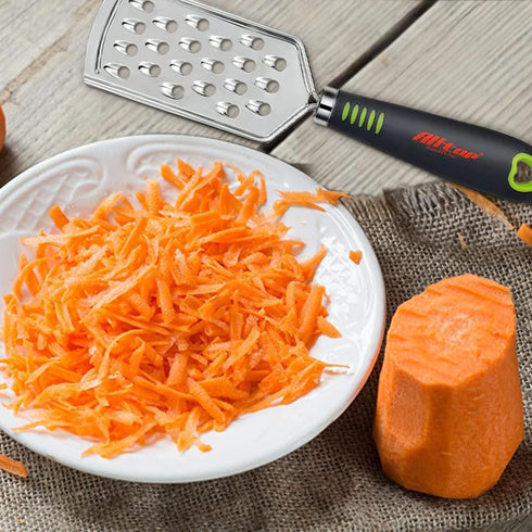 ALLTOP Food Graters for Cheese, Nutmeg, Potato, Ginger, Garlic, Hand-held Stainless Steel Zester - Set of 3 Grinders