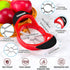 SCHVUBENR 3.5 Inch Apple Slicer, Professional Stainless Steel Apple Cutter, Super Sharp with 8 Blades, Red