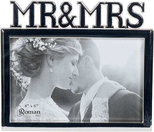Roman 19636 The Caroline Collection Rectangle Shaped Mrs. Photo Frame