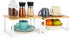 Counter NEX Kitchen Cabinet and Shelf Organizer, Stackable & Expandable, White and Natural