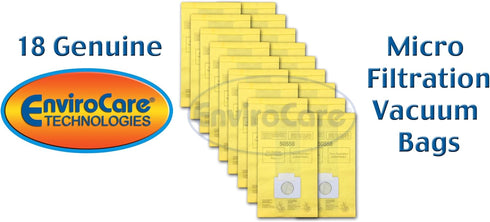 EnviroCare 18 Pack Replacement Vacuum Bags for Kenmore Canister Type C/Q 50555, 50558, 50557 & Panasonic Type C-5