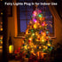 200FT 600LED 8 Christmas Lights Plug in,Outdoor Indoor Fairy Lights with Timer and Modes,Christmas Tree Lights