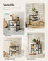 SONGMICS Cabinet Organizer Shelf, Set of 2 Kitchen Counter Shelves, Stackable Expandable Spice Rack, Metal and
