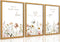 JBZDD 3Pcs Wildflower Nursery Wall Art Boho Botanical Flower Sentences Posters Girl Nurseries