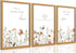 JBZDD 3Pcs Wildflower Nursery Wall Art Boho Botanical Flower Sentences Posters Girl Nurseries
