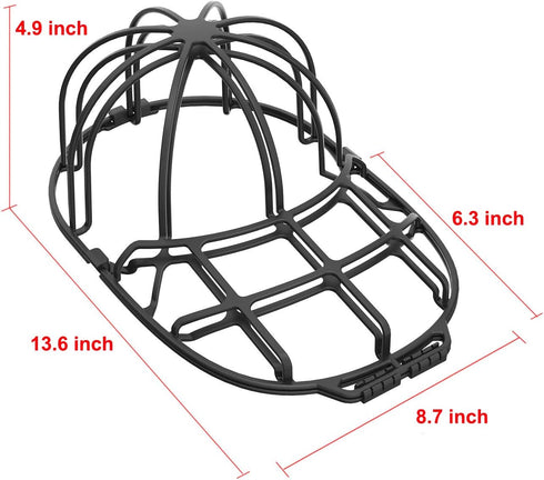 Hat Washer Cage, Hat Cleaner for Adult and Kids Hats, Ideal for Baseball Caps, Safe for Dishwasher, 3-Pack