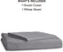 Bedsure Twin/Twin XL Duvet Cover Kids - Soft Double Brushed 2 pcs Grey Duvet Cover with Zipper Closure & Pillow Sham
