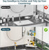 2-Tier Counter Counter, BOIVSHI Bathroom Organizner, Bathroom Organizers and Storage for Bathroom, Kitchen Corner