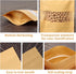 100 Pcs Resealable Bags, 3.5" x 5.5" Sealable Kraft Paper Bags with Matte Window for Food and Product Storage
