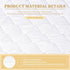 8-21 Inches King Quilted Fitted Waterproof Mattress Pad, Breathable Premium Soft Filling Mattress Protector, Deep