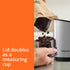 Krups Fast-Touch Coffee Grinder, 3oz Bean Hopper, One Touch Operation, 200 Watts, Espresso and Spice Grinder, Silver