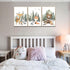 3Pcs 12x16in Woodland Animal Nursery Canvas Wall Art Forest Adventure Theme Animals Picture Posters Wall Decor Cute