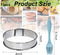 12 Pack 4 Inch Metal English Muffin Rings Double Rolled Nonstick Pastry Ring Mold Stainless Steel Muffin Tart Rings Round Muffin Crumpet Rings with Silicone Brush for Kitchen Baking